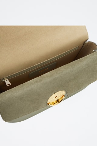 Sac bandoulière en cuir - Vert d’eau