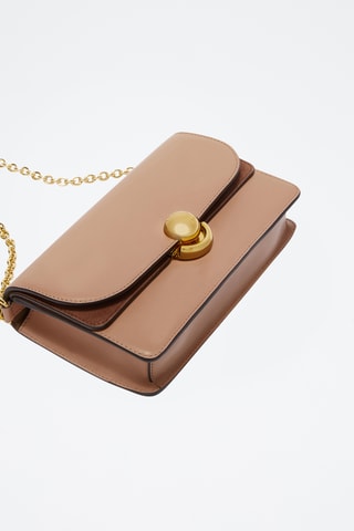 Sac bandoulière en cuir - Vieux rose