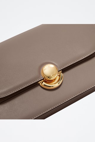 Sac bandoulière en cuir - Mauve