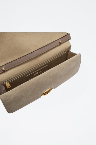 Sac bandoulière en cuir - Mauve