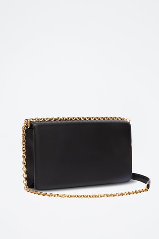 Sac bandoulière en cuir - Noir