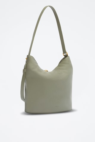 Sac seau en cuir de veau - Kaki