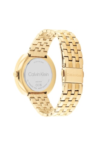 Reloj de cuarzo de acero - Dorado