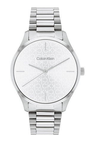 Reloj de cuarzo de acero - Plateado