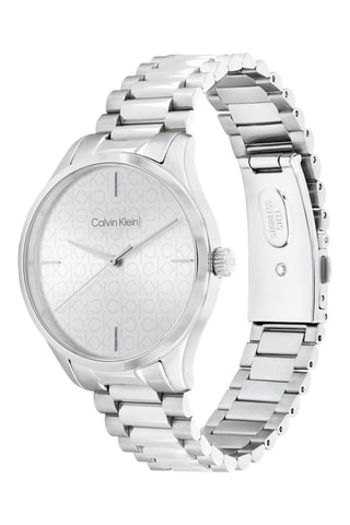 Reloj de cuarzo de acero - Plateado