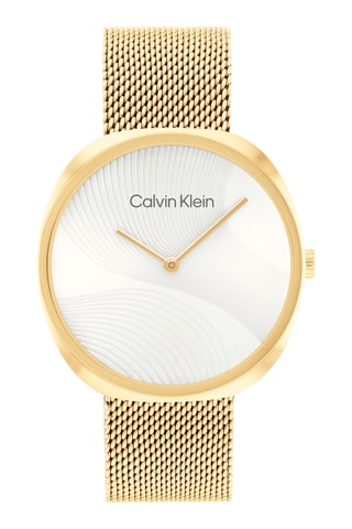 Reloj de cuarzo de acero - Dorado y blanco