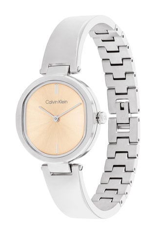 Reloj de cuarzo de acero - Plateado y dorado