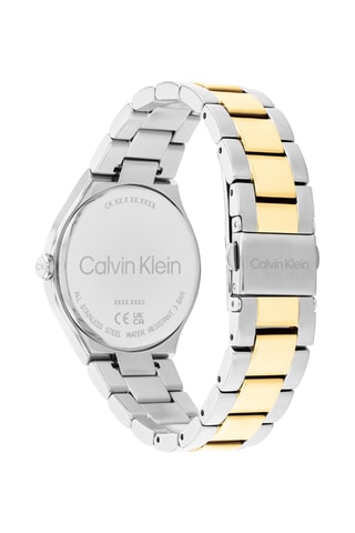 Reloj de cuarzo de acero - Plateado y dorado