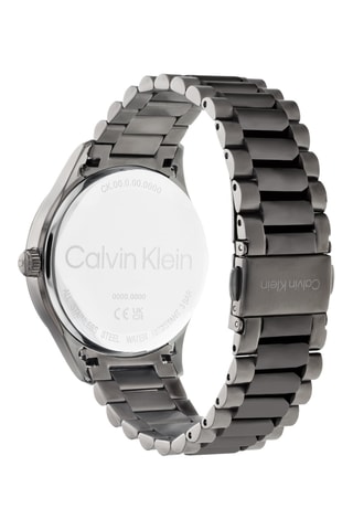 Reloj de cuarzo de acero - Gris y verde oliva