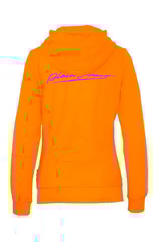 Sweat à capuche - Noir, orange et violet