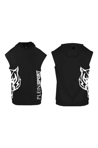 Sweat à capuche - Blanc et noir