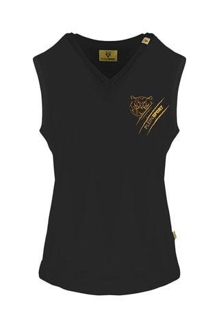 Débardeur - Noir, beige et jaune