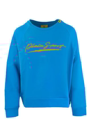 Sweat - Noir, beige et bleu