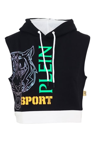 Sweat à capuche - Noir, bleu et vert