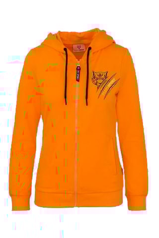 Sweat à capuche - Noir, jaune et orange