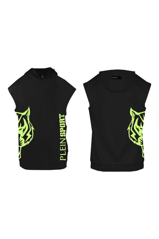 Sweat à capuche - Vert et rose