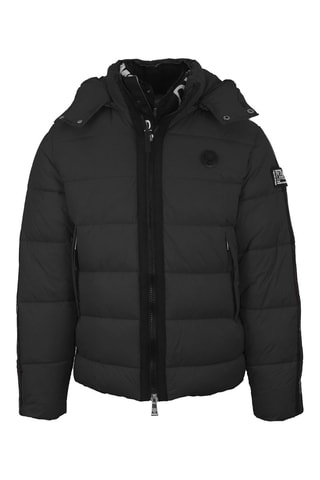 Doudoune à capuche - Blanc et noir