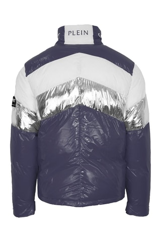 Doudoune - Blanc, bleu et gris