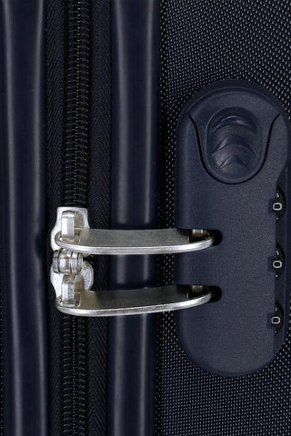 Mala média - 68 cm - Branco e azul