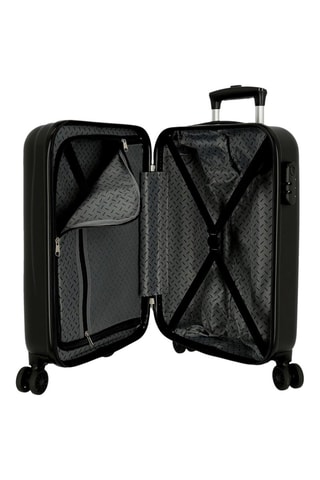 Mala de cabine - Preto - 55 cm - Branco e preto