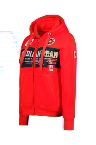 Sudadera con capucha Fipeak - Rojo