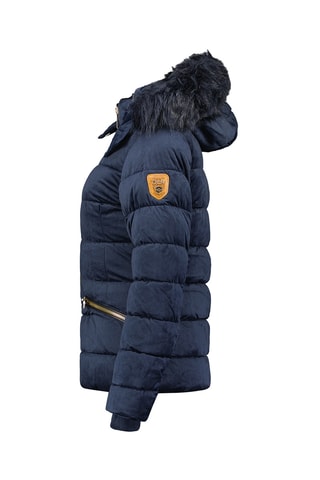 Anorak de terciopelo Biloveak - Azul marino