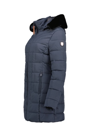 Anorak largo con capucha Braceleak - Azul marino