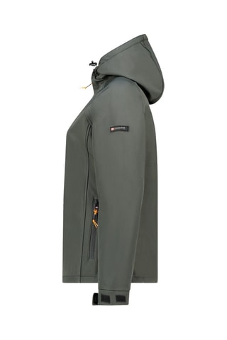 Chaqueta con capucha Softshell - Gris oscuro