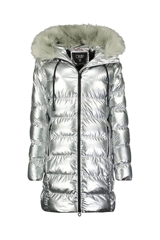 Parka larga con capucha Briantissimeak - Plateado