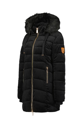 Anorak de pana con capucha Biloveak - Negro