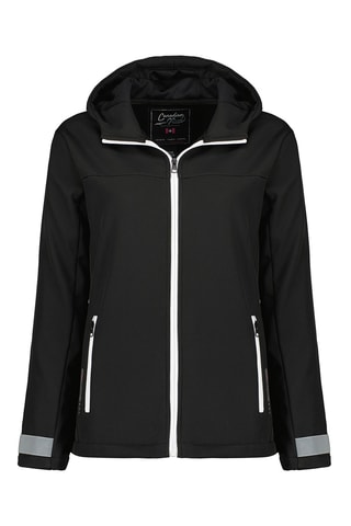 Chaqueta con capucha Softshell Tanyeak - Negro