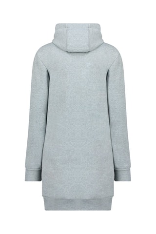 Vestido sudadera con capucha - Gris claro