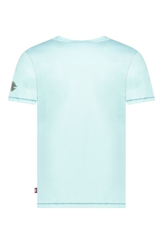 Camiseta - Blanco y azul