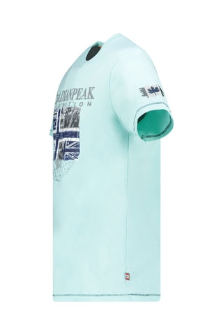 Camiseta - Blanco y azul