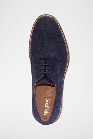 Derbys en nubuck Gubbio - Bleu marine