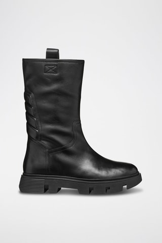 Bottes en cuir de mouton Vilde - Noir