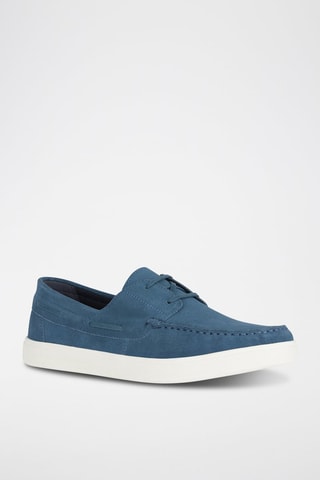 Chaussures bateau en nubuck Avola - Bleu cobalt