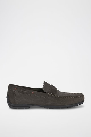 Mocassins en nubuck Moner - Gris foncé