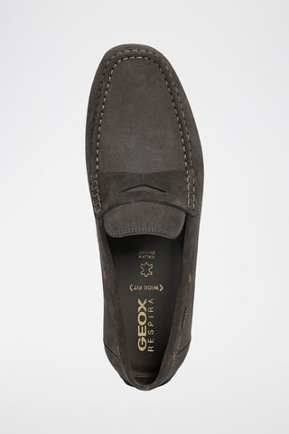 Mocassins en nubuck Moner - Gris foncé