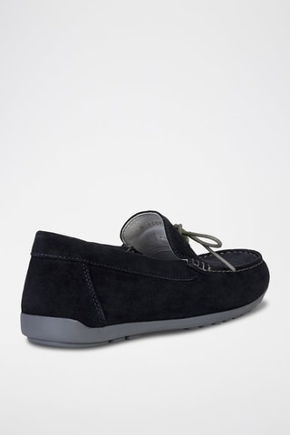 Mocassins en nubuck Tivoli - Bleu marine