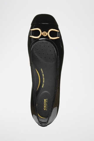 Ballerines en cuir de veau verni Annytah - Noir