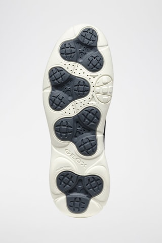 Baskets en cuir de veau nubuck Nebula - Bleu marine