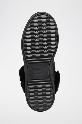 Baskets fourrées en cuir de veau Dalyla - Noir