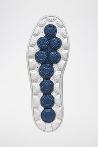 Baskets en cuir nappa Spherica - Blanc et rouge