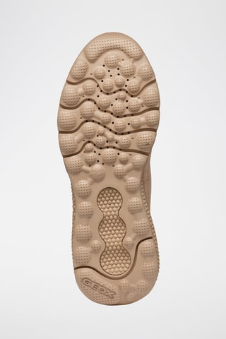 Baskets en cuir de veau nubuck Spherica - Beige