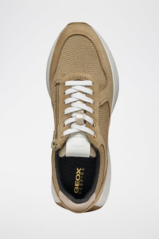 Baskets en cuir de veau nubuck Amabel - Taupe