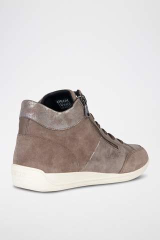 Baskets montantes en nubuck Myria - Taupe