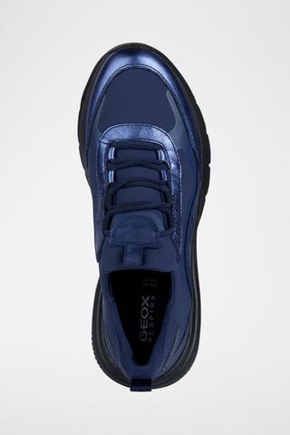 Baskets en cuir Spherica - Bleu marine