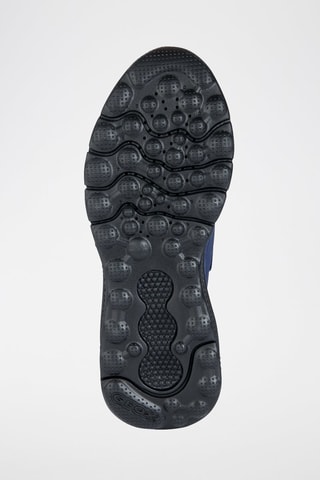 Baskets en cuir Spherica - Bleu marine