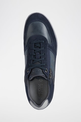 Baskets en cuir Renan - Bleu marine